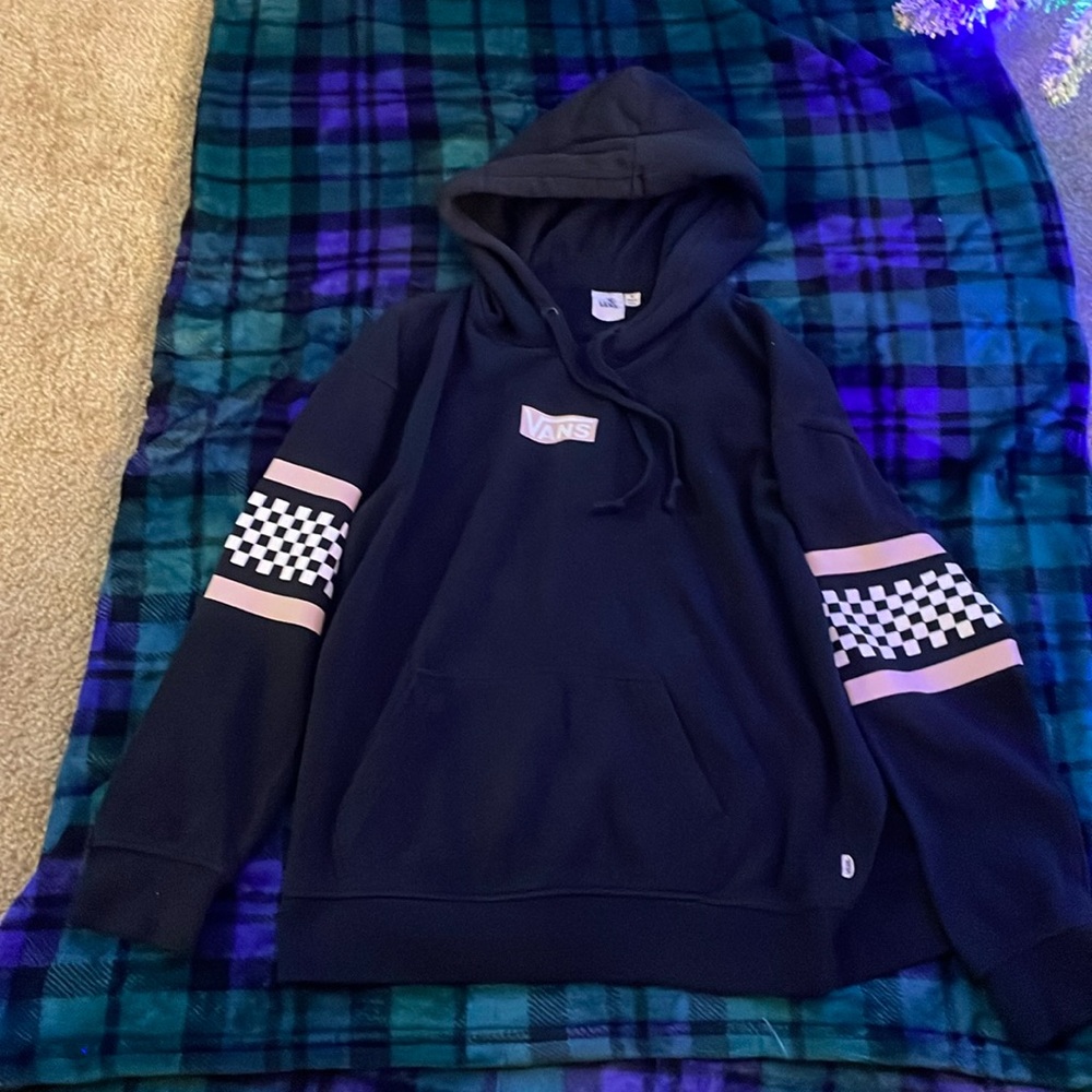 Vans Hoodie “off the wall” black see detailed pics